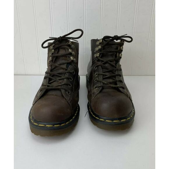 DR MARTEN’S Men’s Size Tag US 6 (10" Insole) Lace-up Brown Leather Boots *READ* - Picture 3 of 11